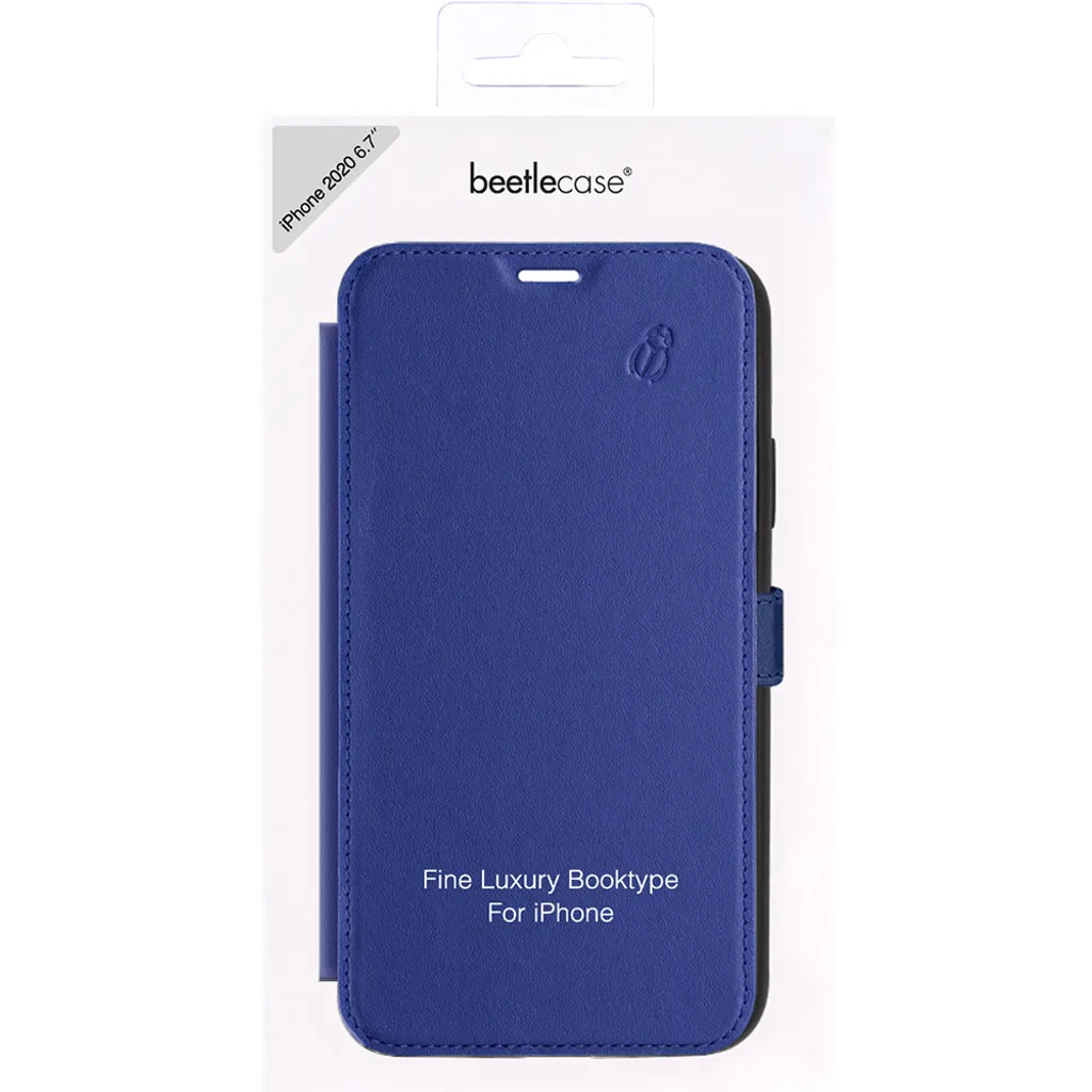 Évitez les Rayures sur iPhone 12 Pro Max avec l'Étui Booktype Bleu - 4