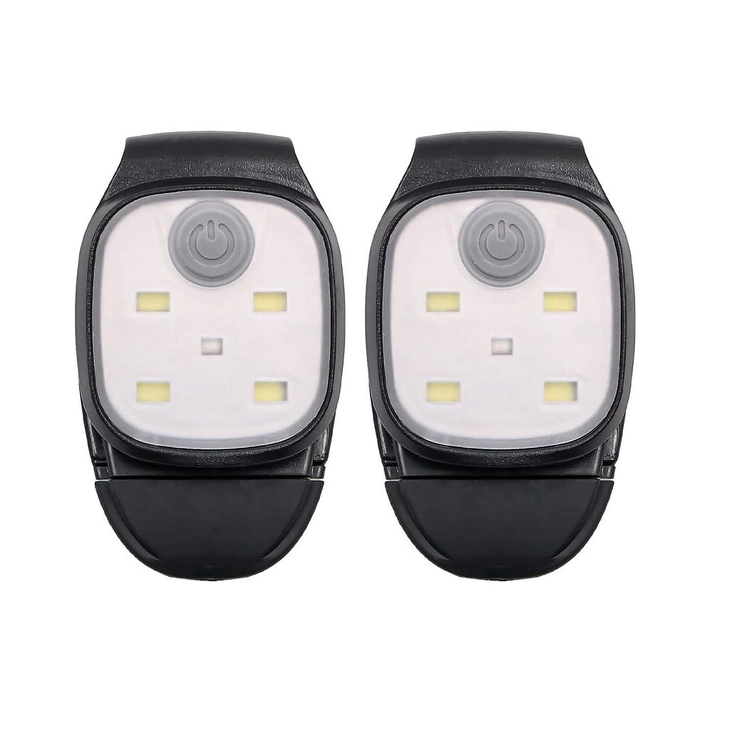 LED Clip Lampe, 2 Stück Lauflicht LED Stirnlampe Wiederaufladbar Clip Lampe