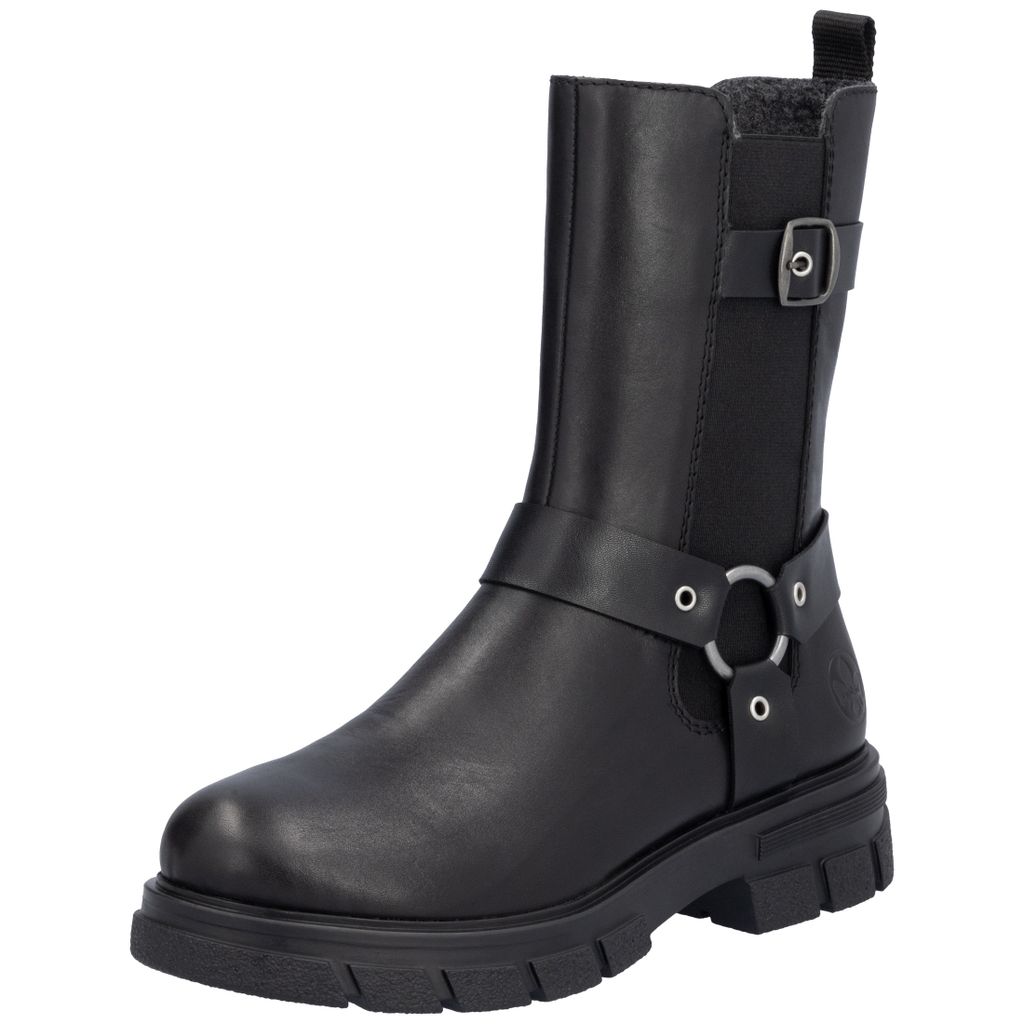 Rieker Damen Chelsea Boot Stiefelette Schnalle Riemen