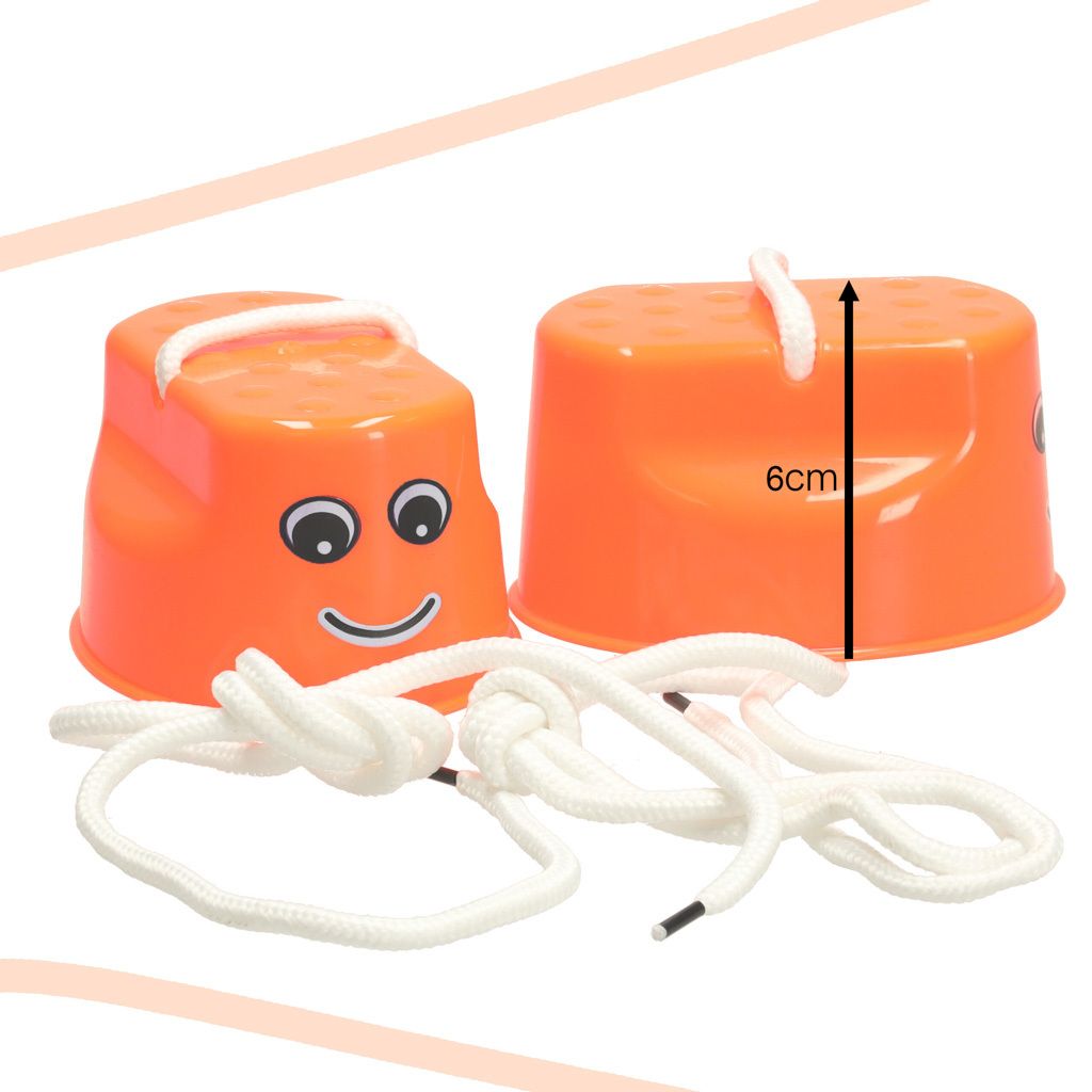 KIK KX7532 Dětské chůdy plast 10 x 5,5 x 6cm 2 ks oranžové Obrázek produktu 3