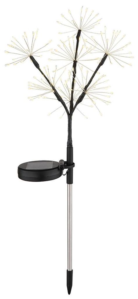 LED Solarleuchte, Feuerwerk-Optik, Erdspieß, H 96 cm
