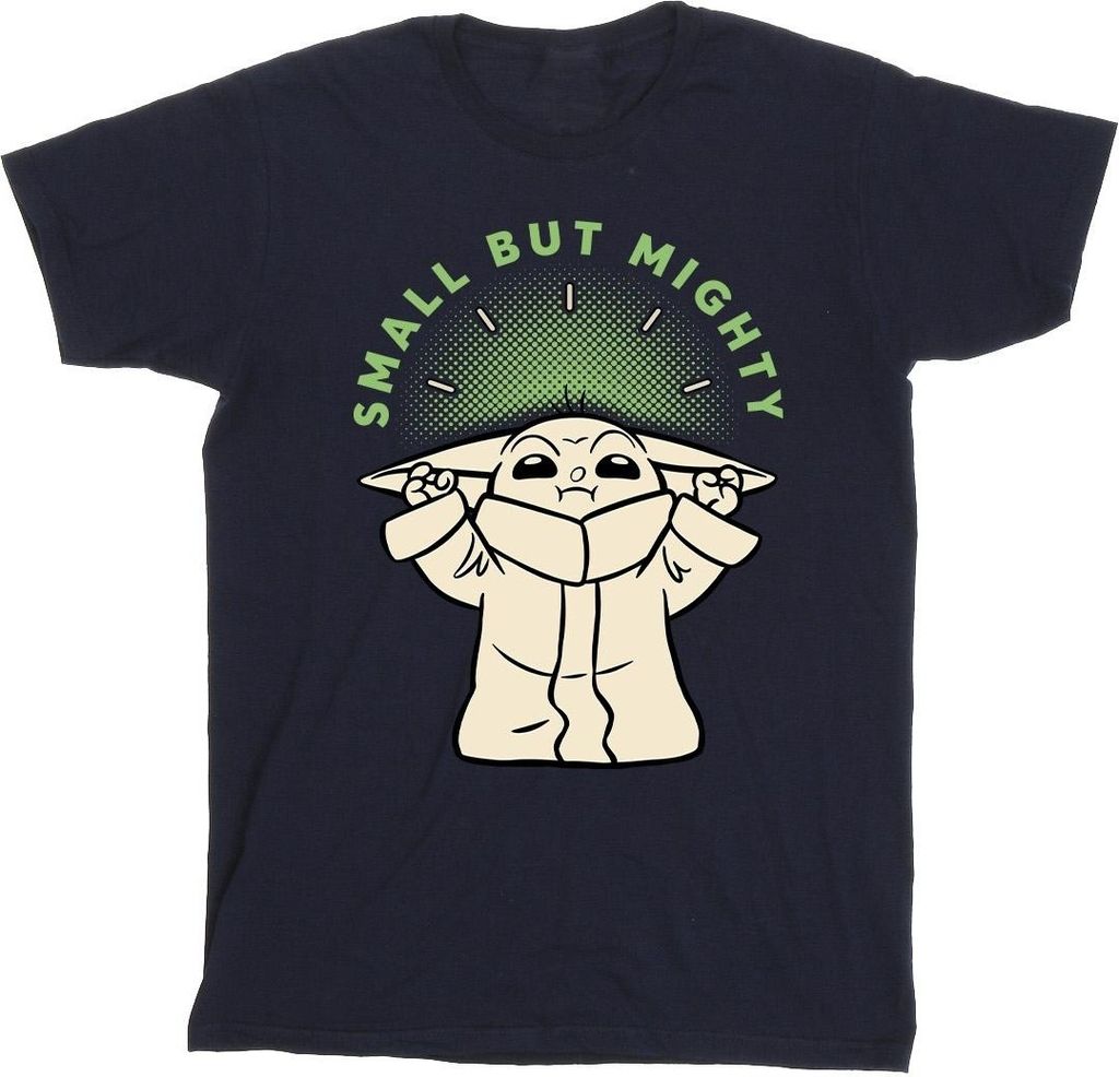 Star Wars - "The Mandalorian Small But Mighty" T-Shirt für Herren BI47357 (L) (Marineblau)