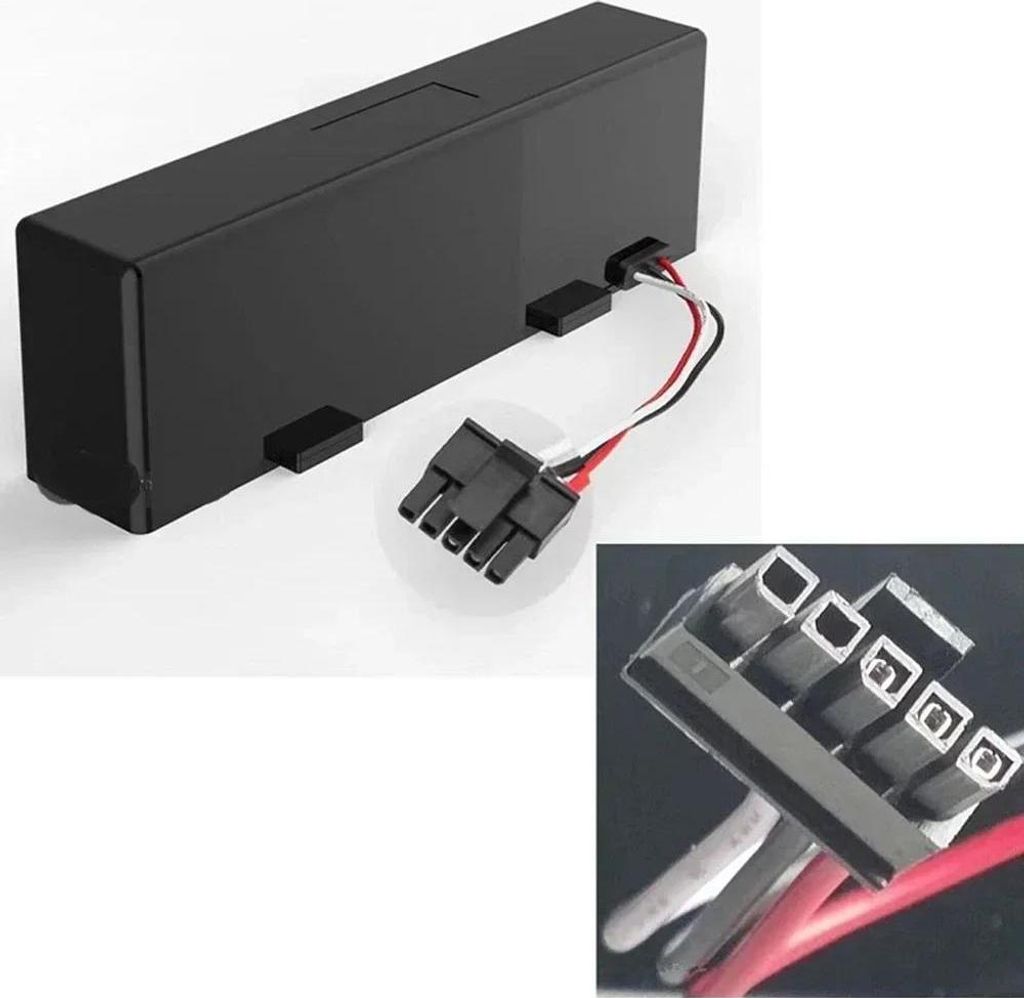 Ersatzakku für Saugroboter - Li-Ion INR18650 4S1P - 2600 mAh - Nur Akku - Burgunderrot