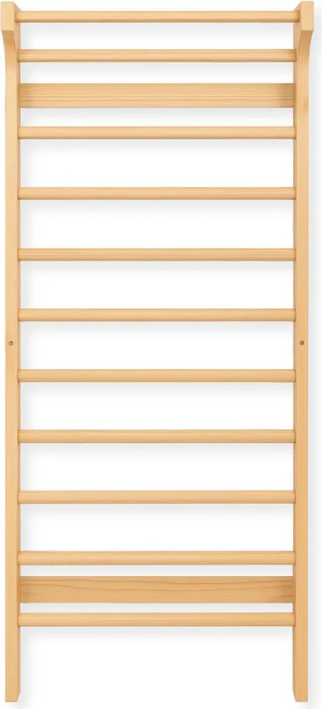 Mur d'Escalade Design en Bois Naturel 220cm pour Salle de Jeux Enfant