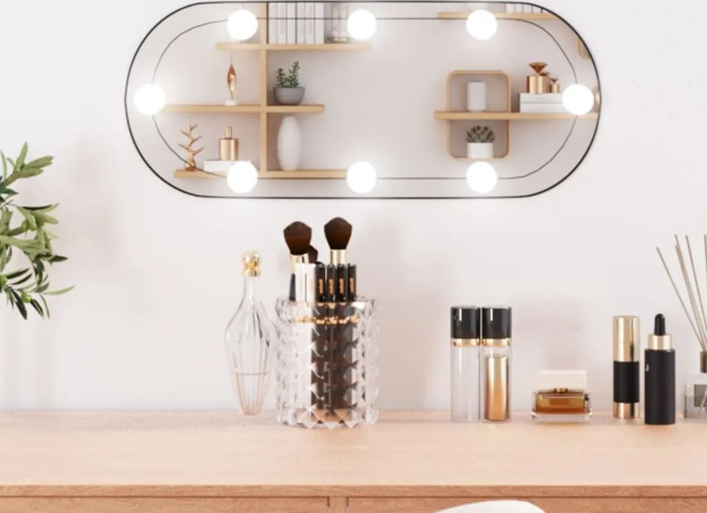 Specchio Parete Hommie 20x50 Ovale LED: Vetro 4mm e Installazione Facile
