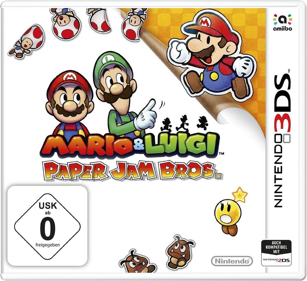 Mario & Luigi - Paper Jam Bros. - 3DS Produktbild 