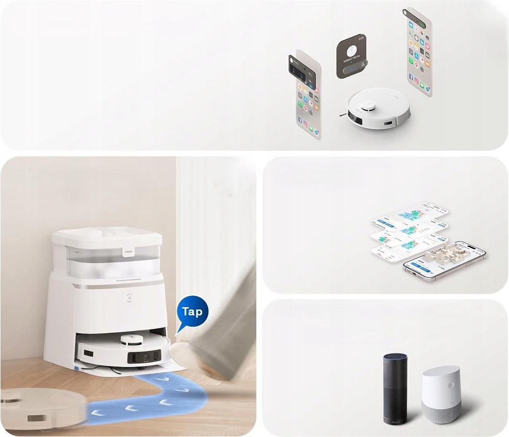 Robot sprzątający Ecovacs Deebot T30 Pro OMNI biały Zdjęcie produktu 11