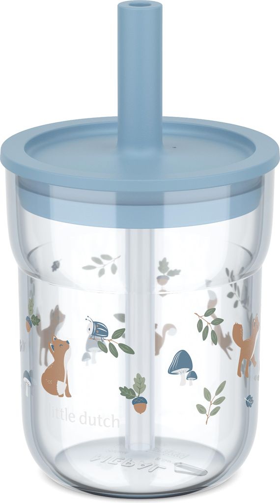 Mepal - Kinderbecher mit Strohhalm Mio Little Dutch - Flexibler Deckel mit insektensicherem Strohhalm - Geeignet für alle Arten von Flüssigkeiten...