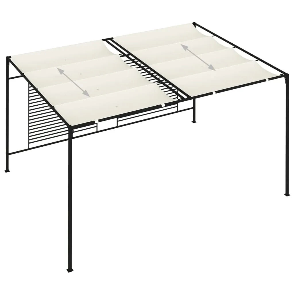 Abri de terrasse 3x4 m pour réception et repas avec toit modulable