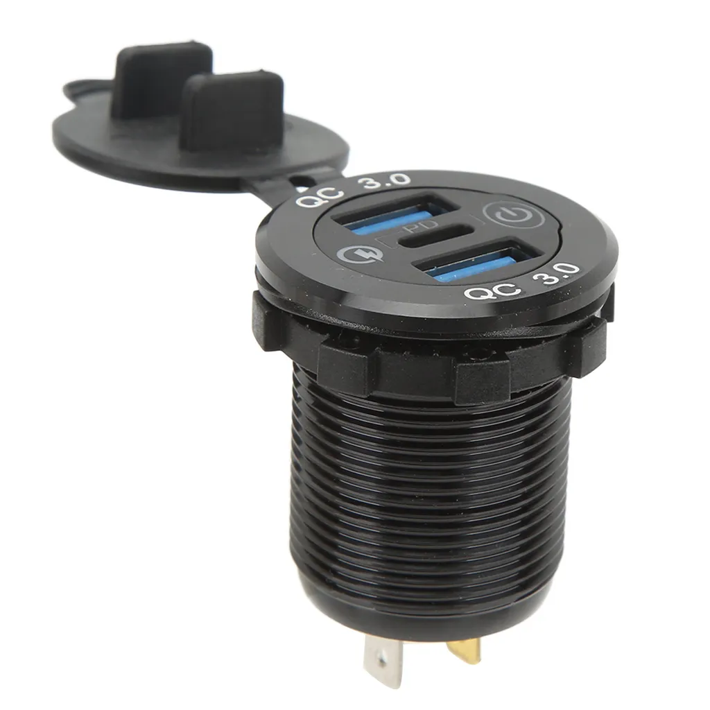 Presa Corrente USB Doppia QC3.0 12V/24V Auto e Camper | Carica Rapida