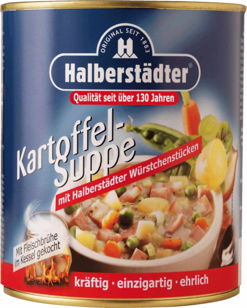Halberstädter Kartoffelsuppe (800ml Dose) Produktbild 