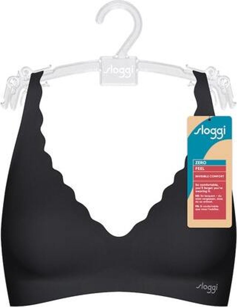 SLOGGI Women's Zero Feel Lace Bustier Top | Seamless Bralette With Removable Pads