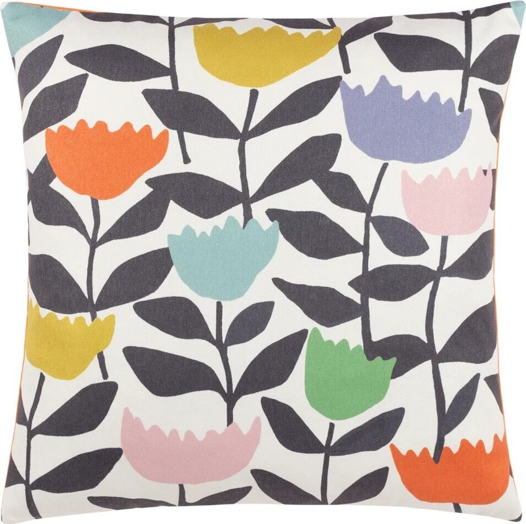 Furn - Tulpe - Kissenhülle RV3192 (50 cm x 50 cm) (Bunt)