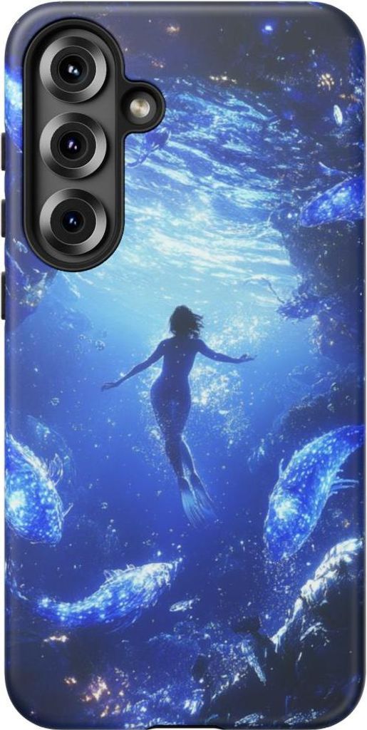 Leuchtende Unterwasserwelt – Hülle Kompatibel mit Galaxy S25 Plus