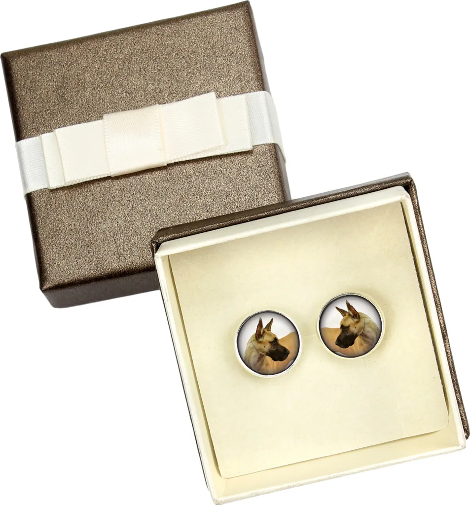 Gemelli Alano I Art-Dog - Gioielli Fatti a Mano per Uomo in Scatola