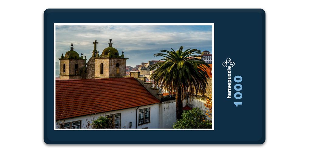 hansepuzzle 13850 - Porto Puzzle, 1000 Teile, Orte, 60,0 x 46,0cm mit hochwertiger Aufbewahrung, Kartonbox und wiederverschließbarem Beutel