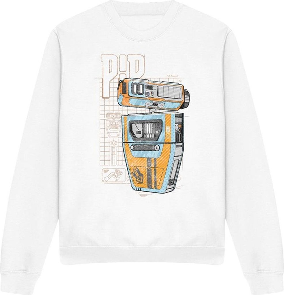 Star Wars: The Acolyte - "Pip Droid" Sweatshirt für Herren/Damen Uni TV3855 (S) (Weiß)