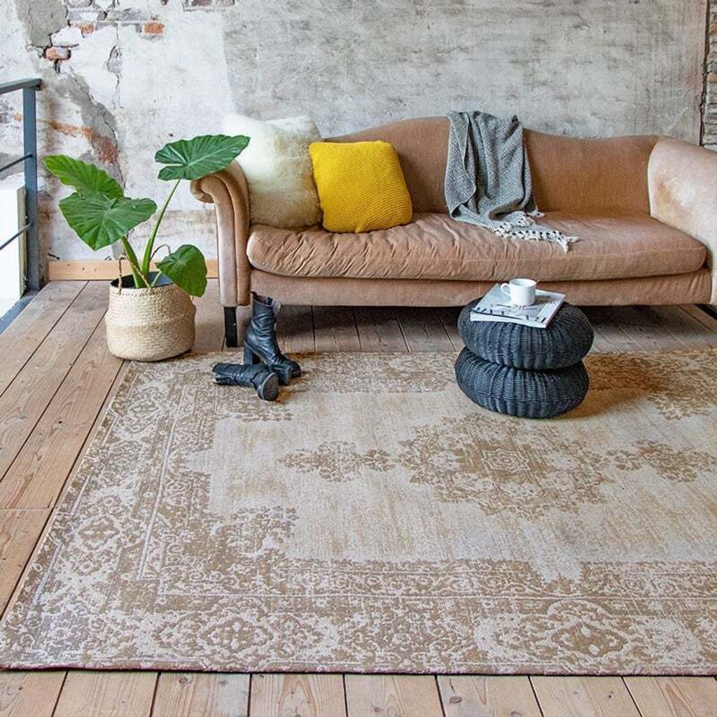 Volero - Teppich Vintage - Dreams Beige Sand - 160x240 cm - Wohnzimmer, Esszimmer, Schlafzimmer - Klassik, Industrielle