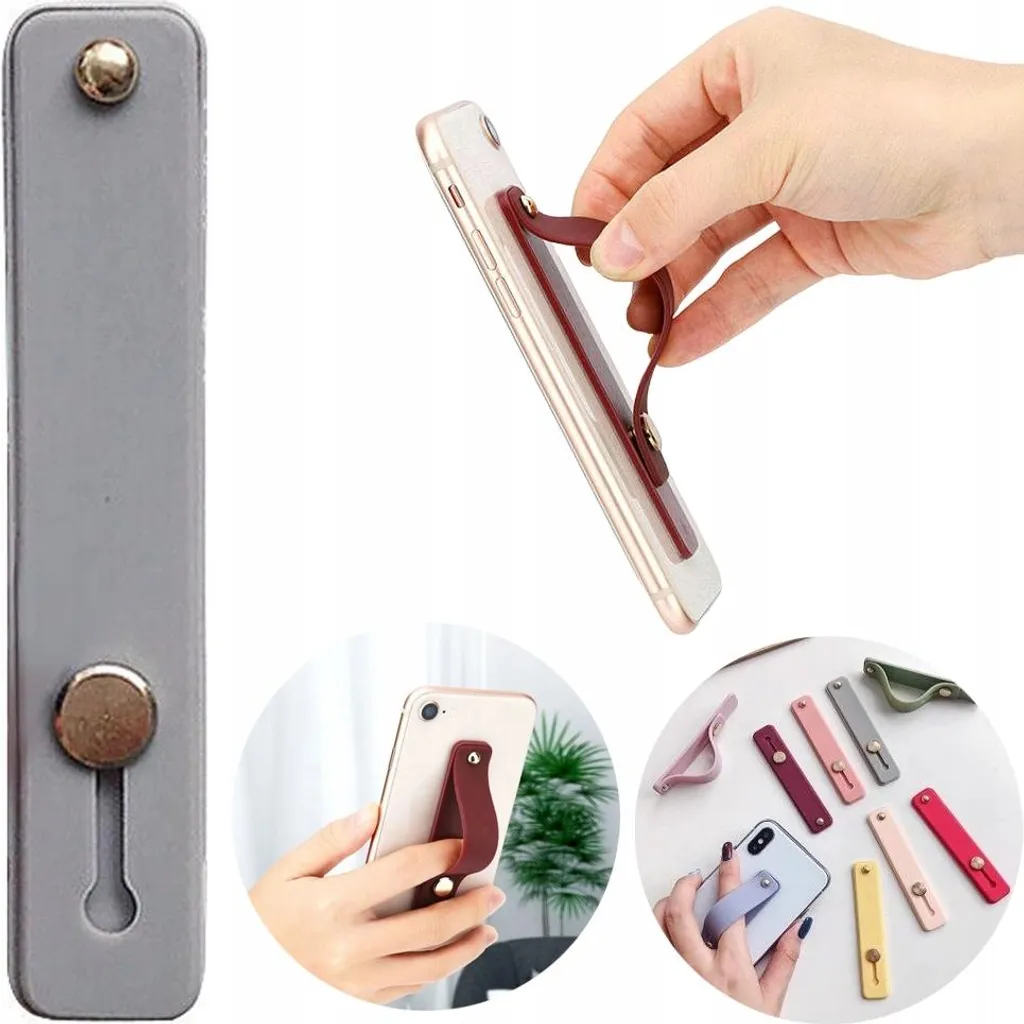 Grip Smartphone Grigio con Cerniera Snodabile - Massima Ergonomia