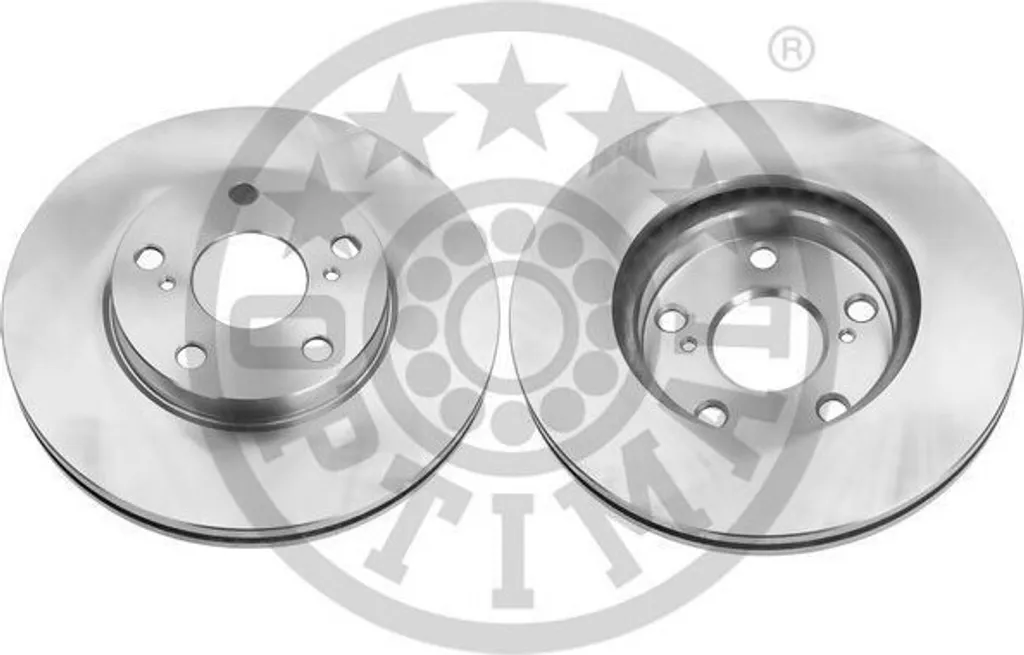 2x Disques frein avant Optimal Toyota Auris NZE18 ZRE180 49mm 2