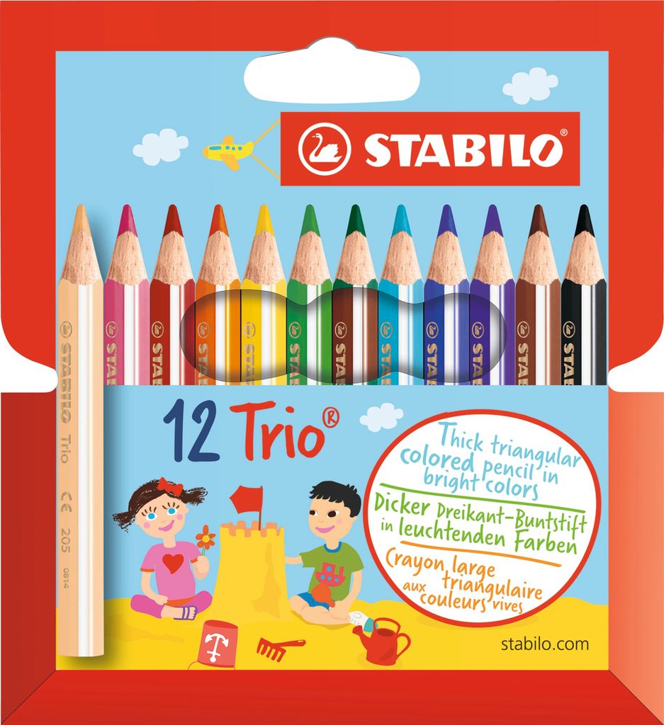 Happy Kidz Farbstifte Trio 12er Etui 21404156060 Produktbild