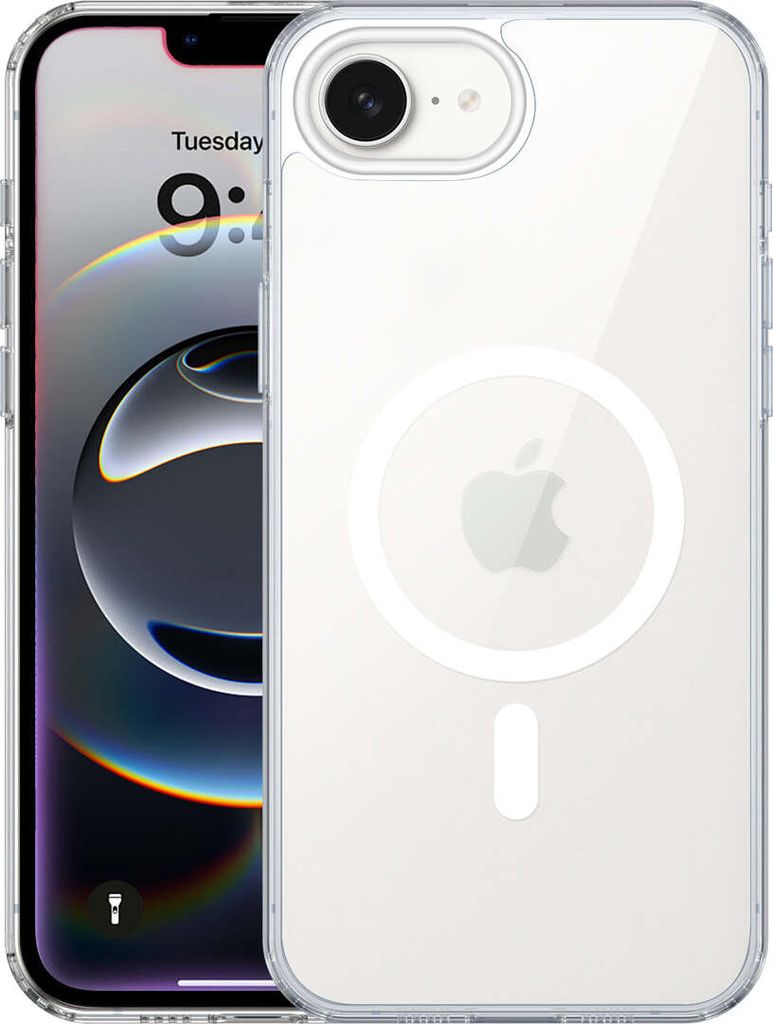 Valenta Back Cover Durchsichtig iPhone 16e MagSafe Hülle Hardcase Backcover - Transparent