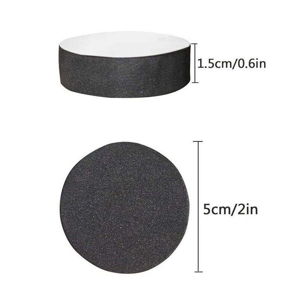 8 Selbstklebende Antirutsch Pads | 50 Mm | Schwarz  Produktbild-Vorschau 4