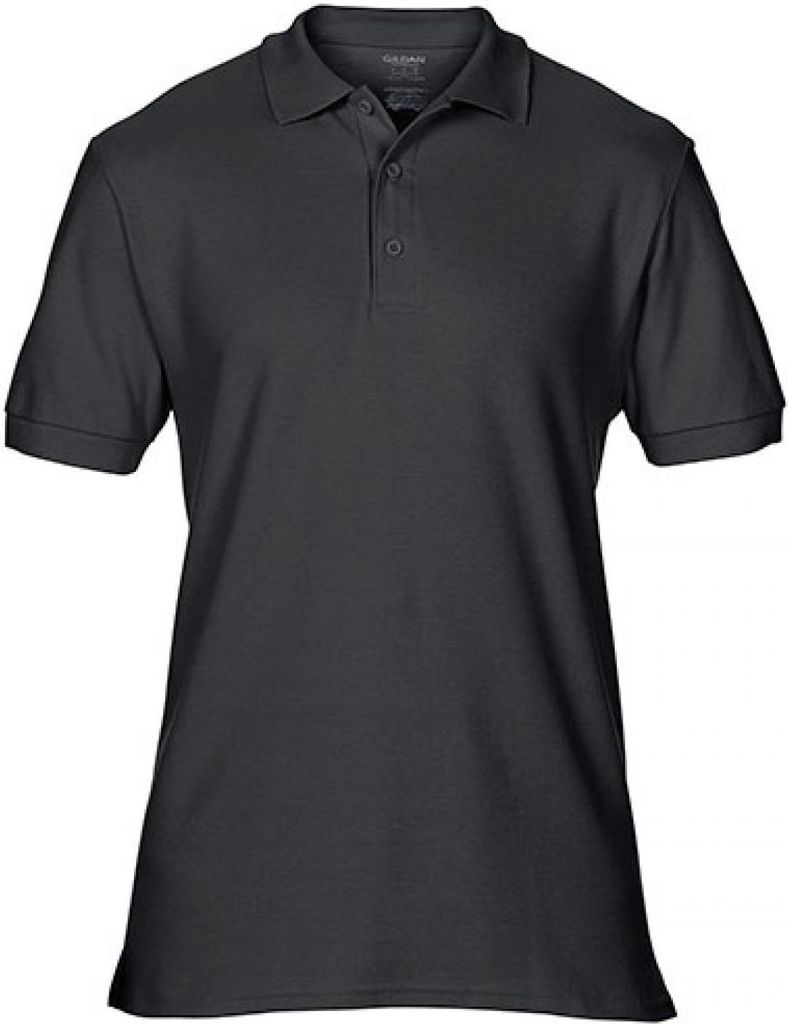Gildan 85800 | Premium Baumwolle Double Piqué Sport Polo T-Shirt - Farbe: Black - Größe: S