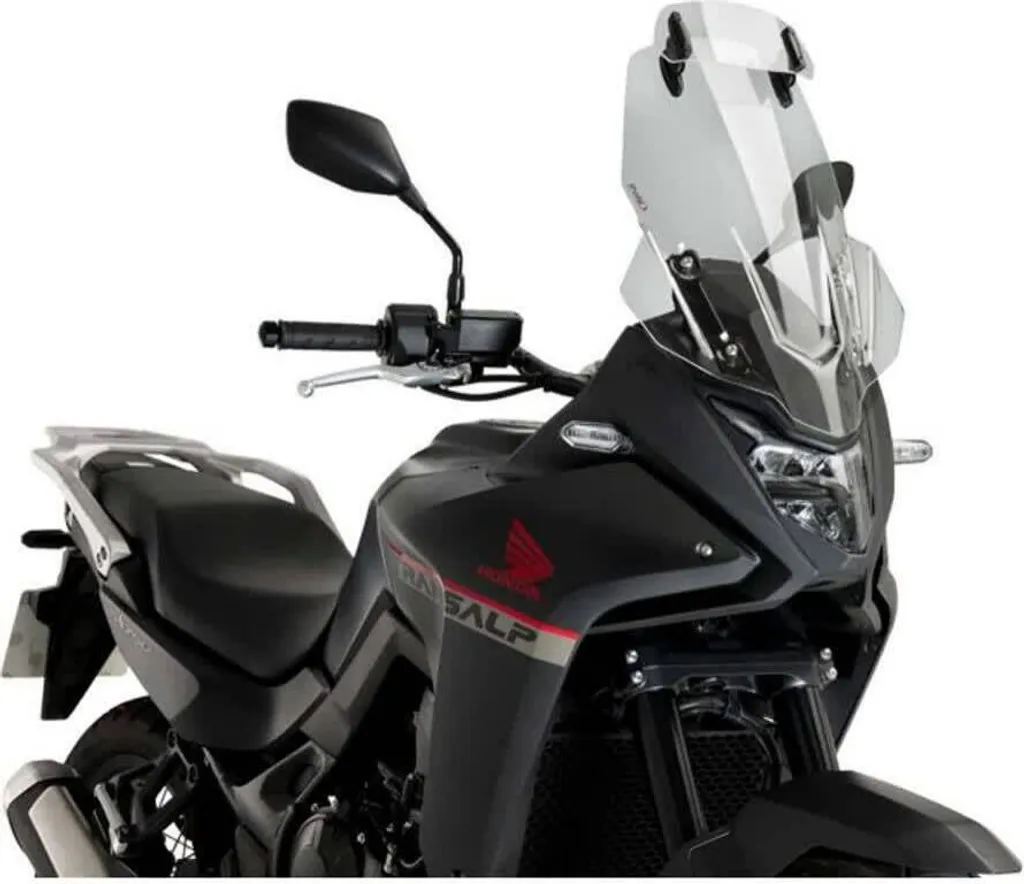 Bulle Haute Protection PUIG Touring pour Voyage en Honda Transalp