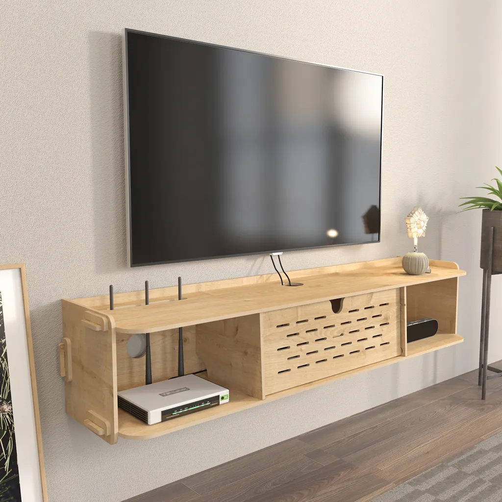 Meuble TV pour Salon et Chambre Decorotika Sima - Support Écran 110 cm
