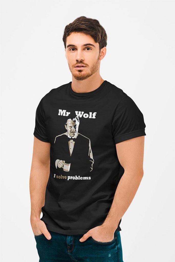 D&B Uni Polo MO00043 PulpFiction Schwarz-Größe 4XL