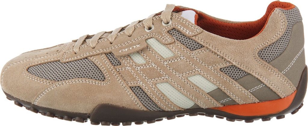 Geox Herren U Snake K Sneaker, Beige Dk Orange, 45 EU Produktbild 