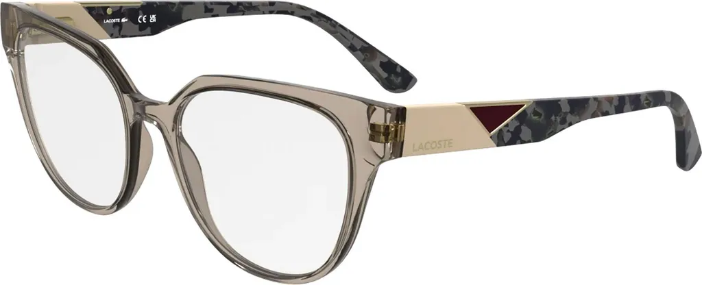 Lunettes Lacoste L2982 : monture légère sable transparent anti-fatigue