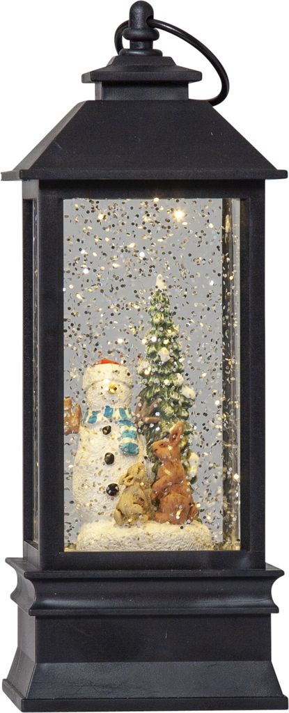 Star Trading LED-Laterne "Vinter", Santa in Laterne, Bronze,