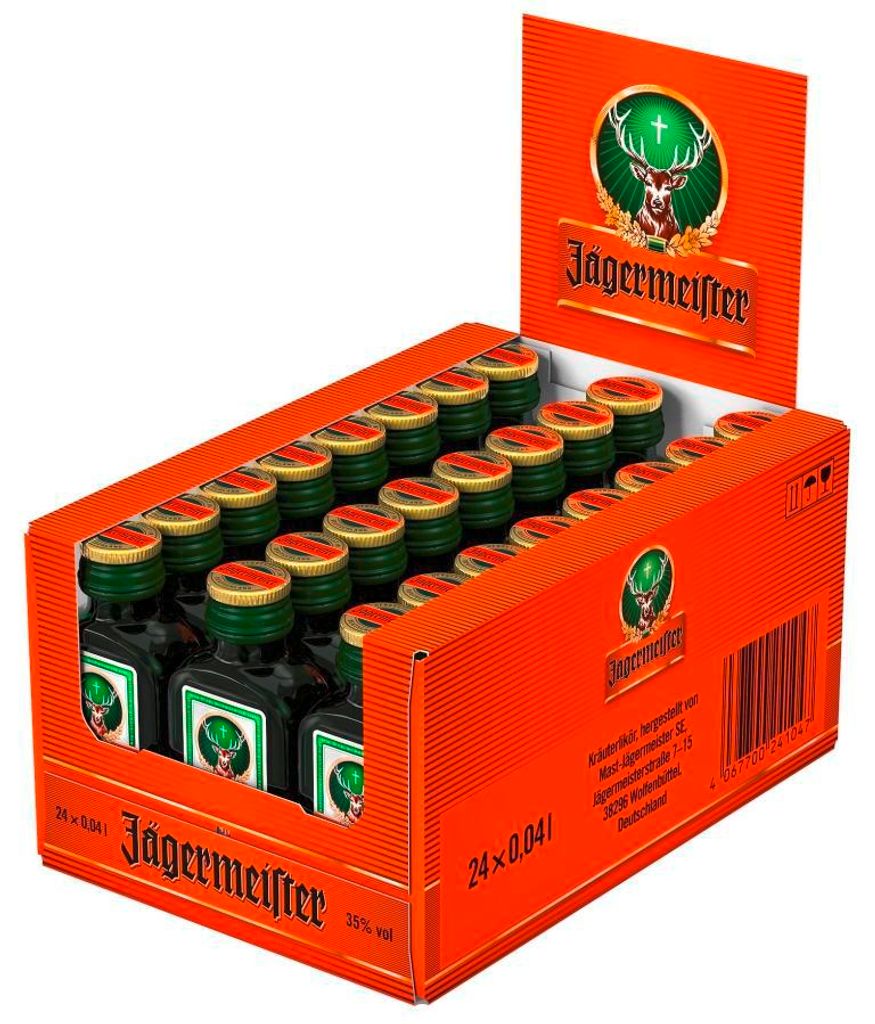 Jägermeister bylinný likér z bylin, kořenů a ovoce 24x4cl Obrázek produktu 