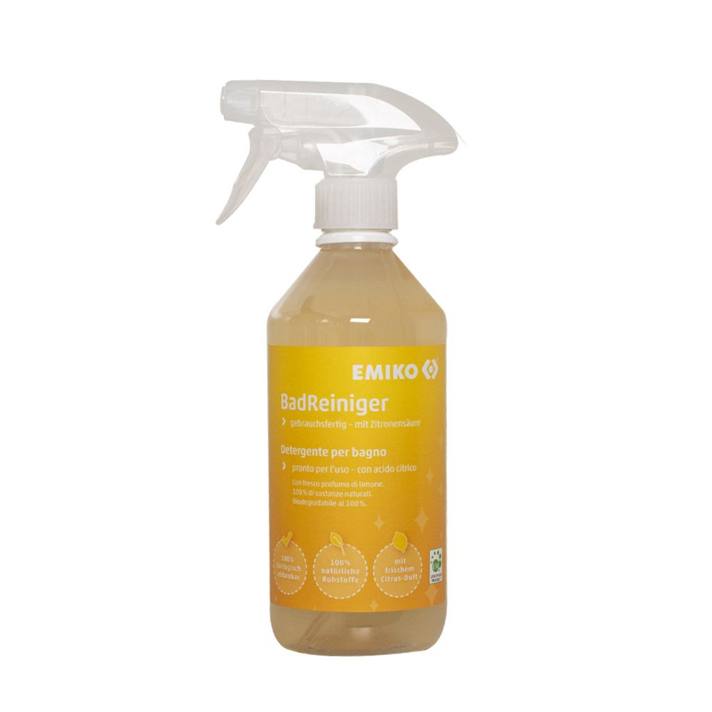 Emiko BadReiniger 500ml Sprühflasche Natürliche und umweltfreundliche Reinigungslösung