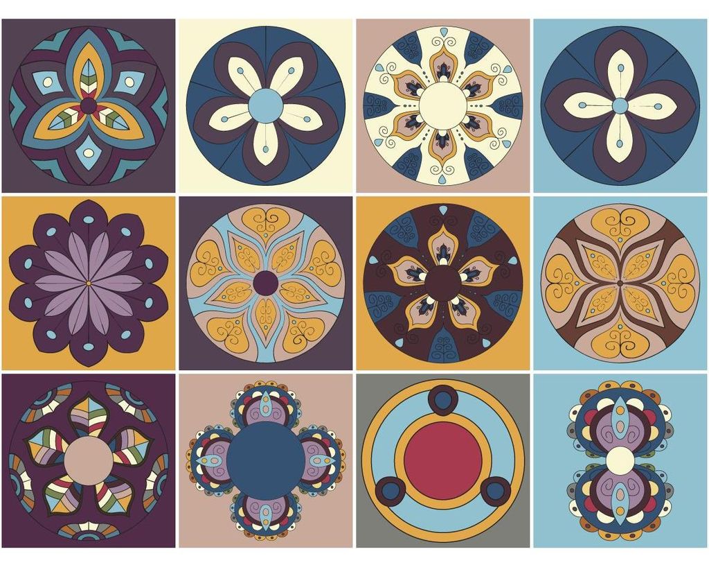 Selbstklebende Fliesenaufkleber für Küche und Bad – 12 Carmelo Azulejo Fliesenaufkleber – 12 Aufkleber 20 x 20 cm
