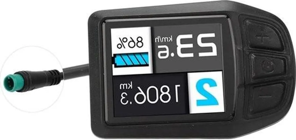 Kit écran TFT couleur pour vélo électrique avec panneau ABS robuste