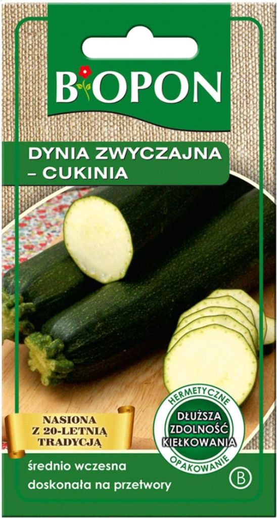Biopon Nasiona Cukinia Dynia Zwyczajna Średnio Wczesna na Zdjęcie produktu 