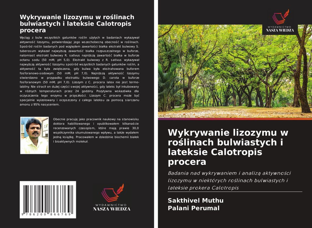 Wykrywanie lizozymu w ro¿linach bulwiastych i lateksie Calotropis procera