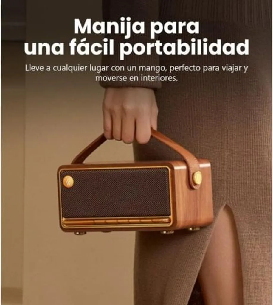 Enceinte Bluetooth EDIFIER MP330 marron au son stéréo puissant - 4
