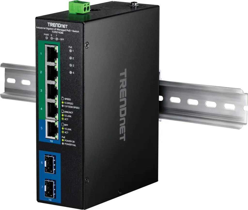TRENDnet TI-G102 Industrial L2 Commutateur 1 Gbps Réseau Robuste - 4