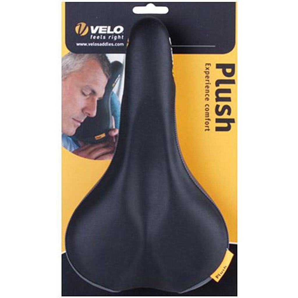 Velo Sattel Plush FLEX PRO Herren, schwarz/grau