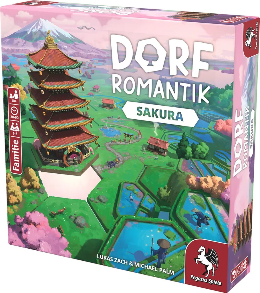 Jeu Dorfromantik Sakura avec 6 boîtes mystères à débloquer