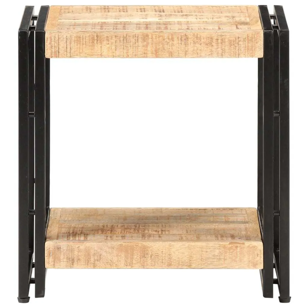 Tavolino Side Table Mango Grezzo 40x30x40 | Solidità Massima!