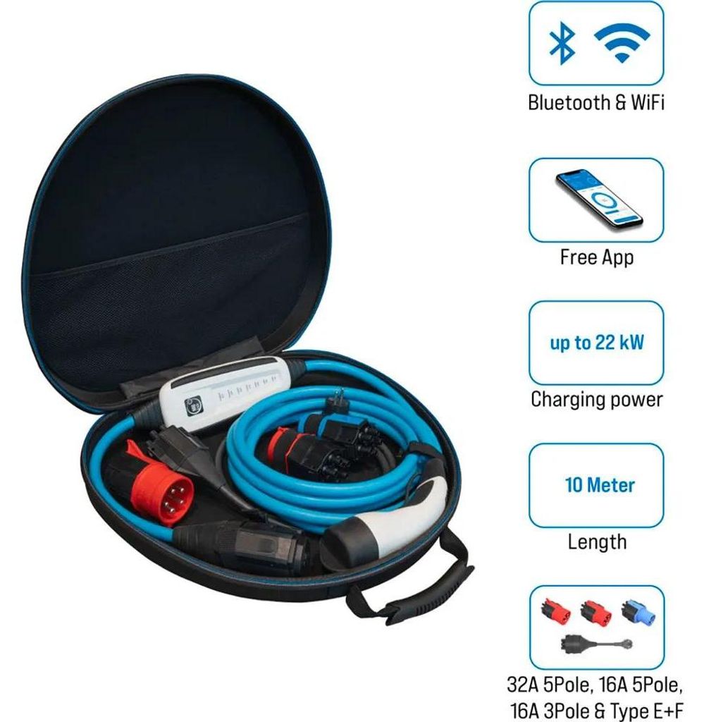 NRGkick 32A Set da 10 m ottimale con adattatore e custodia Immagine del prodotto 