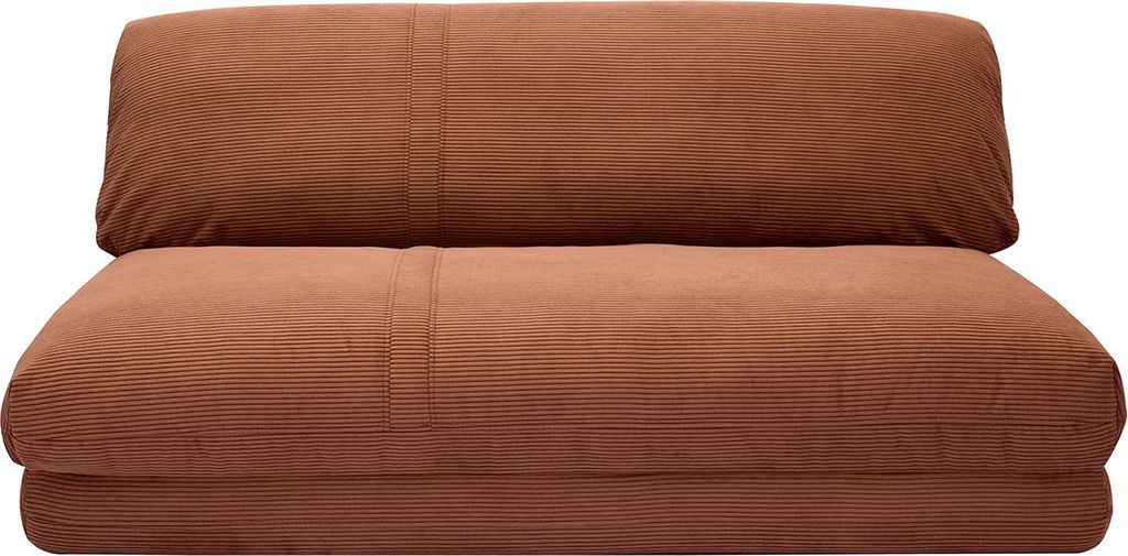 Miliboo - Schlafsessel aus Cordstoff in Kupferbraun 2-Sitzer SPENCER