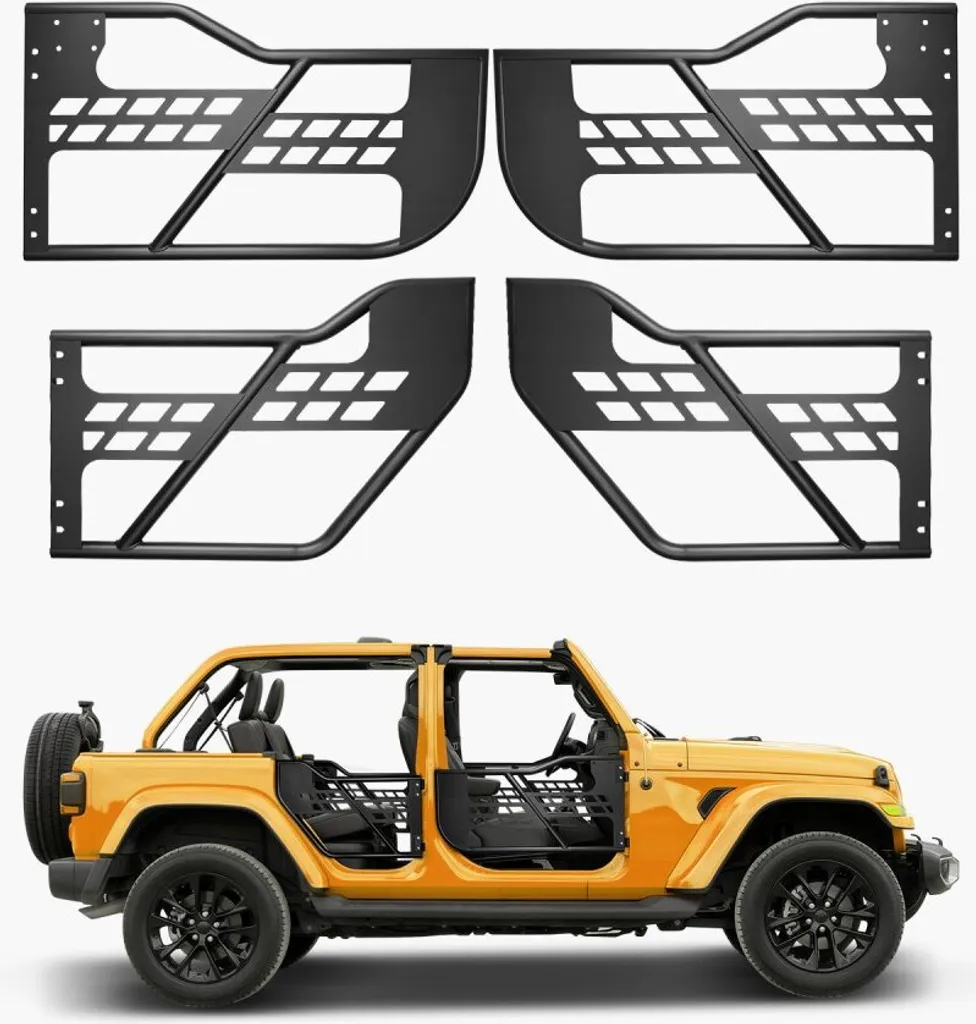 Porte Tubulaire Jeep Wrangler JL : Améliorez la Visibilité Latérale 4x4