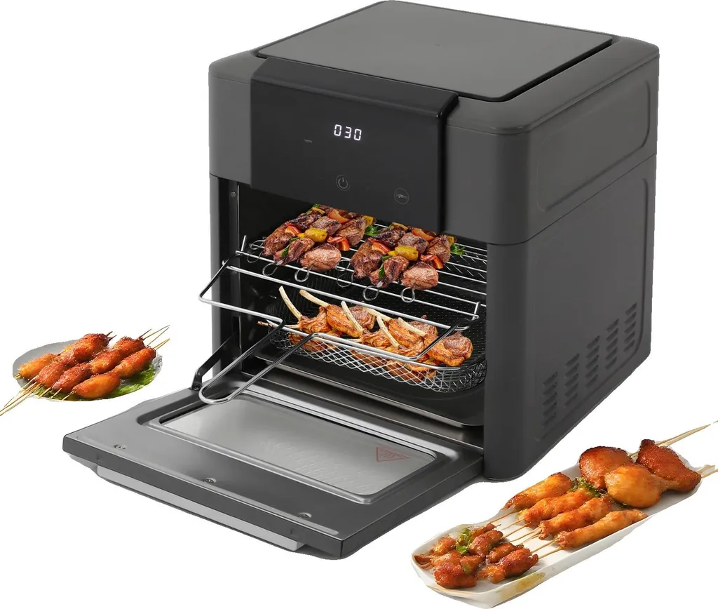 Four à air chaud 1600W de 12L avec écran tactile LED et minuterie 90 min