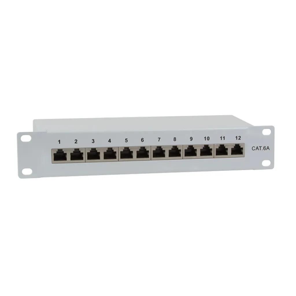 LogiLink NP0052: Pannello Patch Professionale Cat.6A 12 Porte 10"
